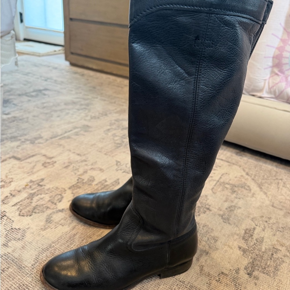 Frye Women's Cara Roper Tall Boots size 9 Black - Picture 7 of 15
